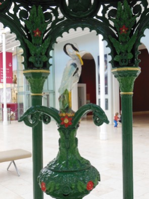 Fountain in National Museums, Scotland Crane finial